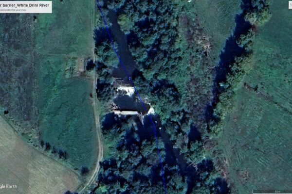 Dam_identified_drini river